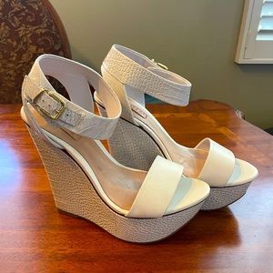 Schutz Anabela Atanado/Crocodile Wedges